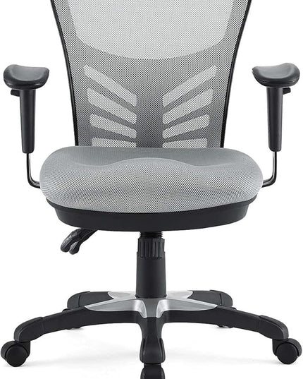 Modway EEI-757-GRY Articulate Ergonomic Mesh Office Chair in Gray - LeafyLoom