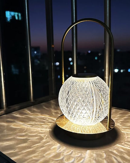 Portable Metal Desk Lamp, 16 Colors LED Rechargeable Night Light with Remote/Touch Control and USB, Gifts for Kids Friends Lover - LeafyLoom