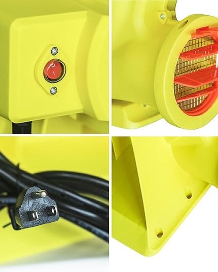 1500W (2HP) Air Blower, Commercial Inflatable Bouncer Blower, Perfect for Inflatable Bounce House, Jumper, Bouncy Castle… - LeafyLoom