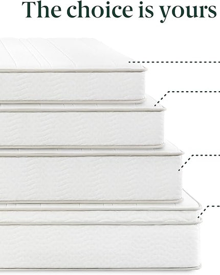 ZINUS 10 Inch Foam and Spring Hybrid Mattress [New Version], Queen, Fiberglass free, Medium Firmness, Durable Support, Certified Safe Foams & Fabric, Mattress in A Box - LeafyLoom
