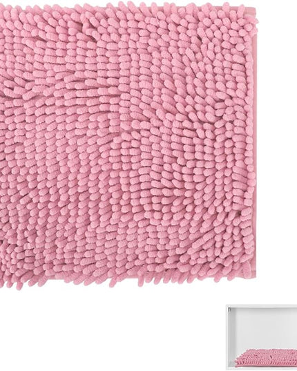 Locker Rug school girl rugs Carpet Chenille 100% Microfiber Locker Carpet with Non Skid Backing Locker Decorations (Pink, 12X12) - LeafyLoom