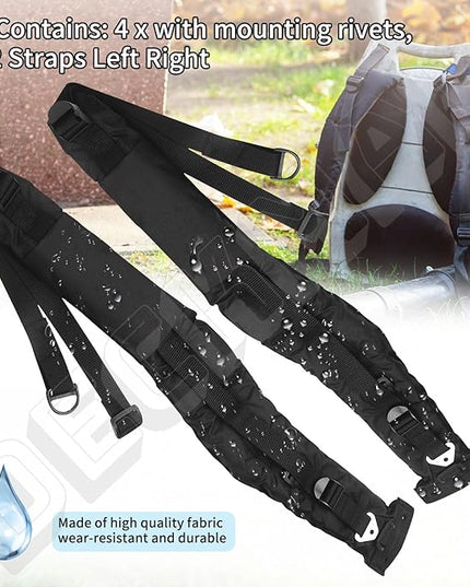 DECKMAN P021046660 P021046661 Back Pack Harness Kit Compatible with Echo P021046661 P021046660 PB-760LNH PB-770H PB-770T Backpack Blower Replace Harness Strap Kit, Includes 2 Straps Left Right - LeafyLoom