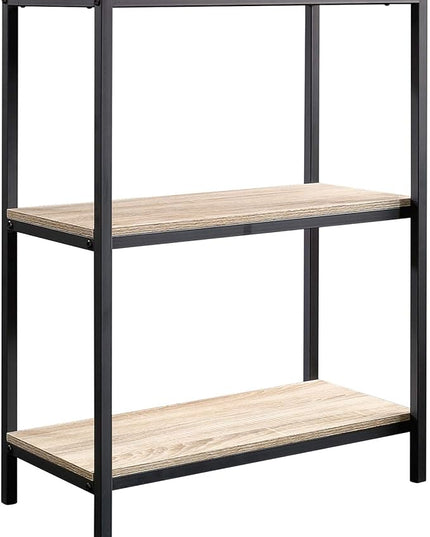 Sauder North Avenue 3 shelves Bookcase, Charter Oak finish, L: 23.47" x W: 11.50" x H: 30.47" - LeafyLoom
