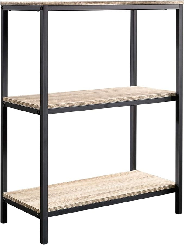 Sauder North Avenue 3 shelves Bookcase, Charter Oak finish, L: 23.47" x W: 11.50" x H: 30.47" - LeafyLoom