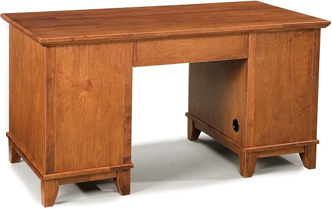 Home Styles Arts and Crafts Cottage Oak Double Pedestal Desk by Home Styles - LeafyLoom