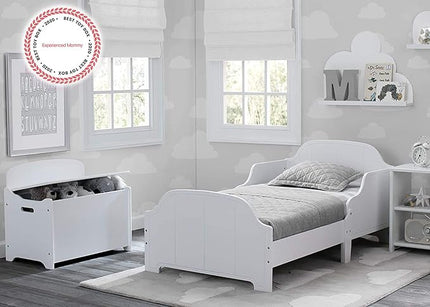 Delta Children MySize Deluxe Toy Box, Bianca White - LeafyLoom
