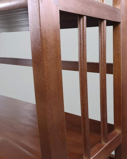Casual Home 3-Shelf Folding Stackable Bookcase (27.5" Wide)-Walnut - LeafyLoom