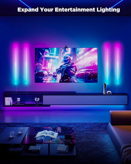 Govee Glide Wall Lights, RGBIC LED Lights, Smart Gaming Lights Works with Alexa and Google Assistant, RGB Light Bar, LED Wall Lights for Bedroom, 2 Panels Set (3 Sections/Panel) Govee