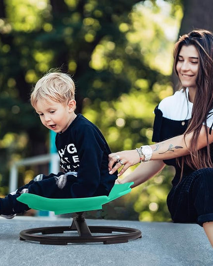 Autism Sensory Products Sit and Spin Spinning Activity Toy for Toddlers, Sensory Spinning Seat for Kids, Autism Kids Swivel Chair Training Body Coordination - LeafyLoom