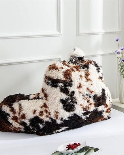 Aimuan Reading Pillow Bed Rest Wedge Backrest Pillow with Arms Back Support for Sitting Up in Bed Cushion Incline Rest Sleeping Snoring Pillow, Coffee-black, Standard - LeafyLoom