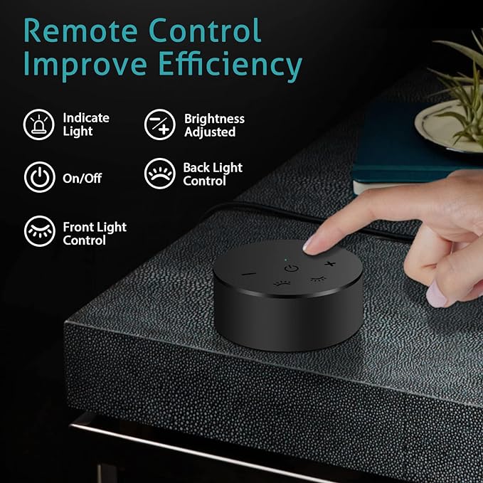 OOWOLF Monitor Light Bar with Remote Screen Light Bar,CRI≥95 Desk Lamp for Eye-Caring,No Glare,Dual Light,Filter Blue-Light,3-Color Mode,Memory Dimming,e-Reading Task Lamp,Computer Light for Desk - LeafyLoom