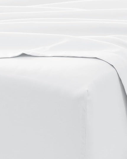 Linen Market Bed Sheets for Queen Size Bed (White) - Sleep Better Than Ever with These Soft and Cooling Queen Sheets - Deep Pocket Fits 16" Thick Beds - 4 Piece Queen Sheet Set - LeafyLoom