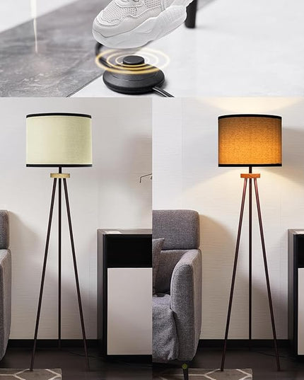 Tripod Floor Lamp, Mid Century Standing Lamp, Modern Design Studying Light for Living Room, Bedroom, Study Room and Office - LeafyLoom