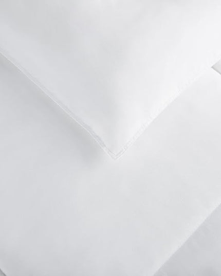 SERTA Simply Clean Ultra Soft Hypoallergenic Solid 3 Piece Comforter Set, Full/Queen, White - LeafyLoom