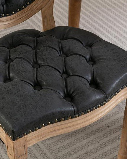 NicBex Haerin-SD-00121-LWJ Dining Chairs, 23"x19.1"x37.2", Black - LeafyLoom