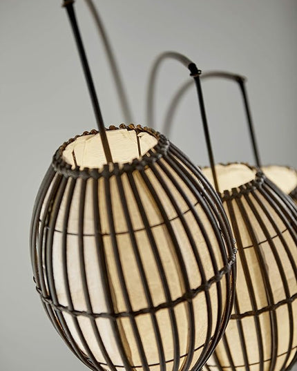 Adesso 4026-26 Maui Arc Lamp, 82 in., 3x60W Incandescent,13 CFL, Antique Bronze, 1 Floor Lamp - LeafyLoom