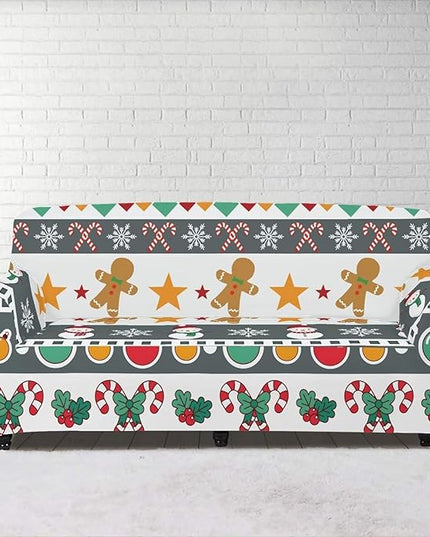 FKELYI Christmas Sofa Furniture Protector for Indoor Easy Going Stretch Sofa Slipcover Non-Slip Sofa Slicpovers Washable Sofa Couch Cover XL FKELYI