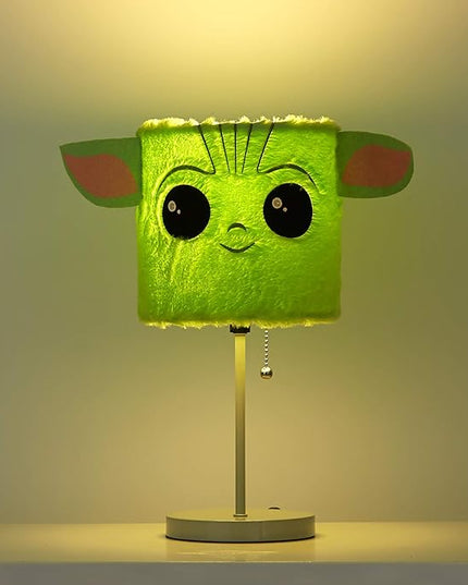 Idea Nuova Star Wars: The Mandalorian The Child Plush Shade Table Lamp, Green - LeafyLoom