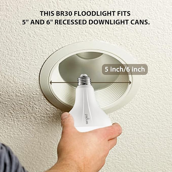 Sengled Smart Bulb, Zigbee Hub Required, Smart Light Bulb Works with Alexa, Google Home, SmartThings, Homekit and Siri, BR30 Dimmable Flood Light Bulb for Cans, Soft White 2700K, 650 LM, 9W, 1 Pack Sengled