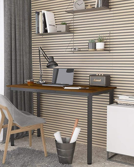 Weehom Computer Desk Home Office Writing Desk Study Laptop/Dining Table - LeafyLoom