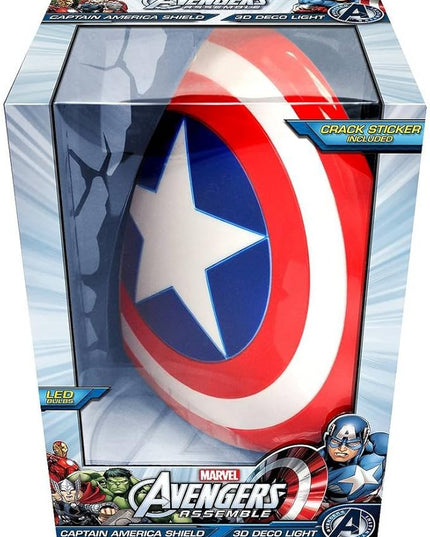 Marvel Avengers Captain America 3D Deco Light Red, White, Blue - LeafyLoom