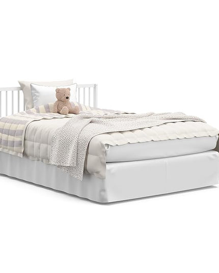 Graco Teddi 5-in-1 Convertible Crib (White) – GREENGUARD Gold Certified, Converts to Daybed, Toddler & Twin Bed with Headboard and Footboard, Adjustable Mattress Height - LeafyLoom