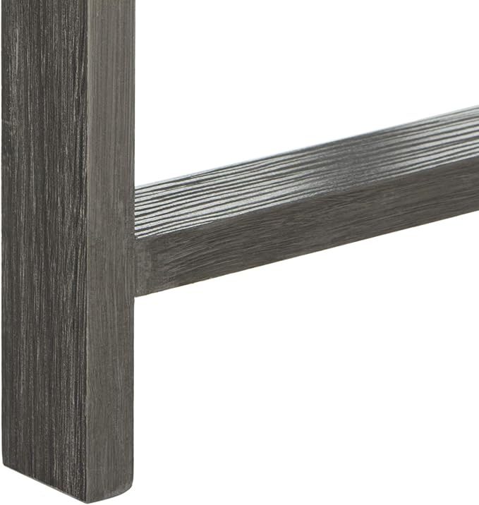 Safavieh Home Collection Cursten Retro Wood Tray Top Coffee Table, Dark Grey - LeafyLoom