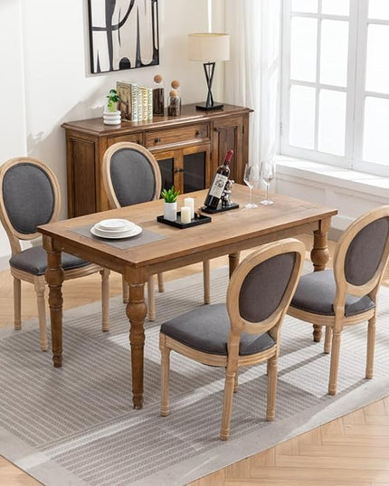 NicBex Haerin-SD-00127-LWJ Dining Chairs, 22.8"x19.3"x37.4", Dark Gray - LeafyLoom