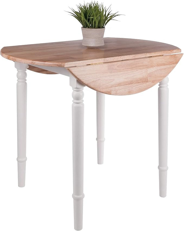 Winsome Wood Sorella Dining, 30 H, Natural/White - LeafyLoom