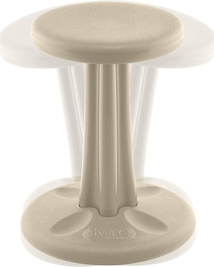 Kore Kids Junior Wobble Chair - Flexible Seating Stool for Classroom, Elementary School, ADD/ADHD - Made in The USA - Junior- Age 8-9, Grade 3-4, Sand Dollar (16in) - LeafyLoom