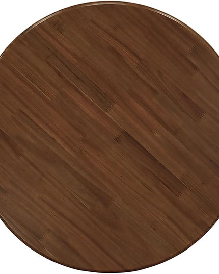 East West Furniture ANGA3-AWA-03 3 Piece Set Contains a Round Dining Room Table with Pedestal and 2 Upholstered Chairs - LeafyLoom