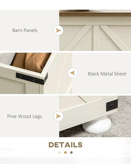 NicBex Coffee Table Wooden Coffee Table with Storage Square Center Tables with Open Top and Inner Compartment Dining Table for Living Room, Dining Room, Office, and Bedroom,31.5" W, Antique White - LeafyLoom