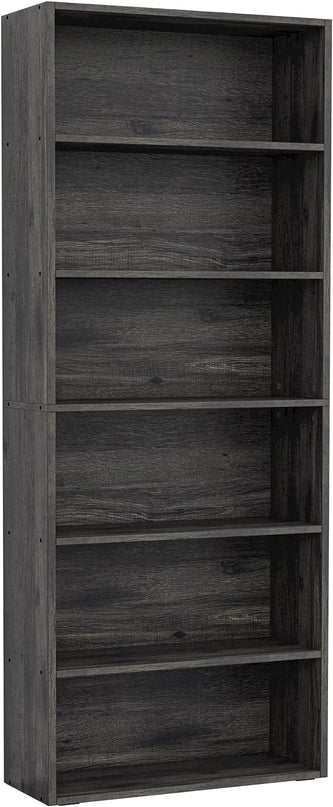 IRONCK Bookshelves and Bookcases Floor Standing 6 Tier Display Storage Shelves 70in Tall Bookcase Home Decor Furniture for Home Office, Living Room, Bed Room - LeafyLoom