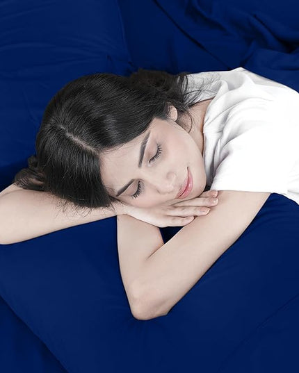 Utopia Bedding King Bed Sheets Set - 4 Piece Bedding - Brushed Microfiber - Shrinkage and Fade Resistant - Easy Care (King, Royal Blue) - LeafyLoom