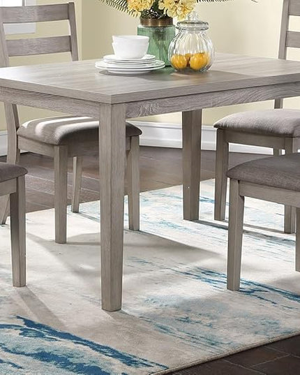 NicBex Small Dining Table Set for 4 Dining Room Set 5pc Dining Set Kitchen Dinette Wooden Top Table and Chairs Upholstered Cushions Seats Ladder Back Chair Dining Room, Natural - LeafyLoom