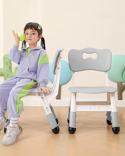 Kids' Desk Chairs Adjustable Height is Suitable for Children's Chairs Used in Families, Schools and Day-Care Between 2-10 Years Old The Max Bearing Capacity is 220LB(6PCS-Mint Green) - LeafyLoom