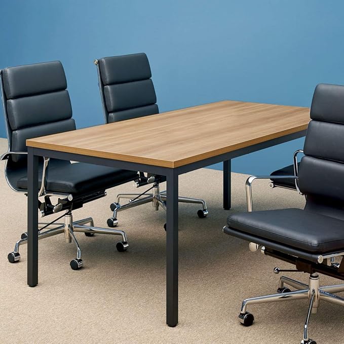 BIBOC Computer Desk Computer Table/Dining Table Meeting Desk 30X60 inch Desk,Modern Simple Style Desk,Office Desk Sturdy Writing Workstation for Home Office-Walnut - LeafyLoom