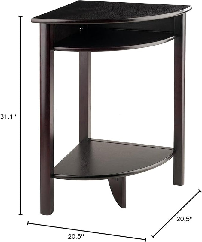 Winsome Liso Corner Desk, Espresso - LeafyLoom
