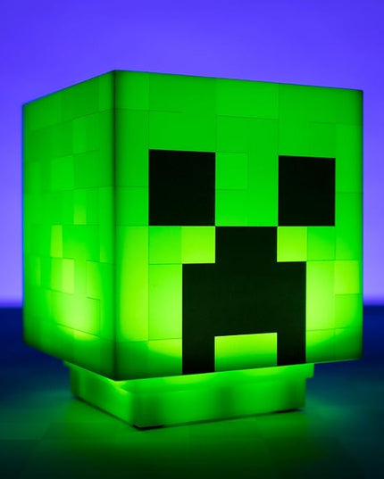 Paladone Minecraft Creeper Desk Light with Official Creeper Sounds, Handheld Night Light for Kids Room or Gamer Décor - Licensed Minecraft Gifts - LeafyLoom