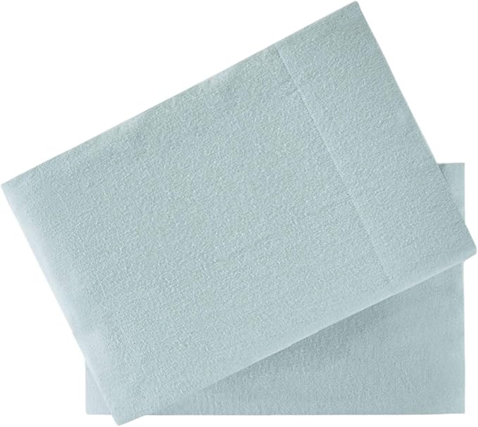 Comfort Spaces Cotton Flannel Breathable Warm Deep Pocket Sheets with Pillow Case Bedding, Queen, Aqua Solid 4 Piece - LeafyLoom
