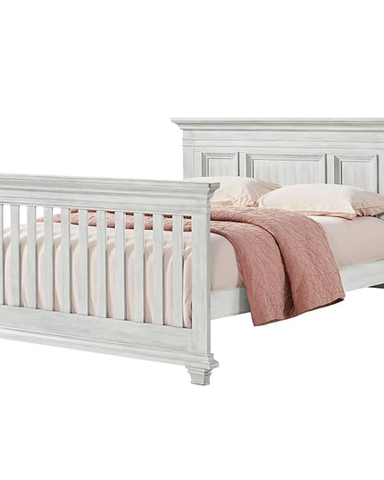 Oxford Baby Weston Crib to Full-Size Bed Conversion Kit, Vintage White, GreenGuard Gold Certified - LeafyLoom