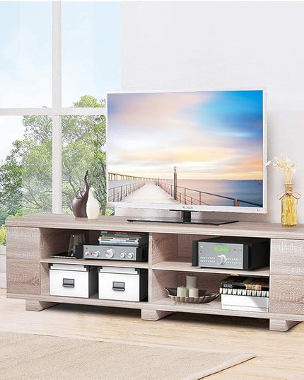 Wood TV Stand, Large - LeafyLoom