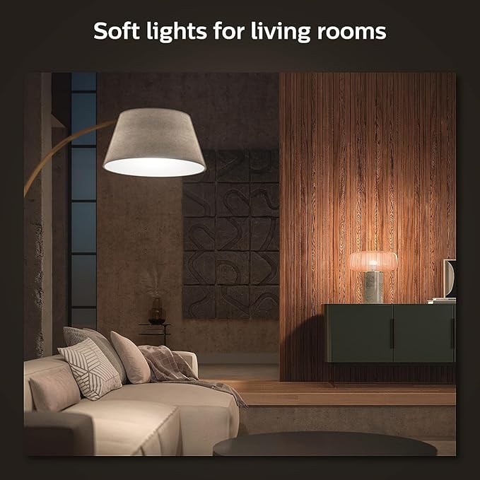 Philips Hue Smart 75W A19 LED Bulb - Soft Warm White Light - 2 Pack - 1100LM - E26 - Indoor - Control with Hue App - Works with Alexa, Google Assistant and Apple Homekit PhilipsHue