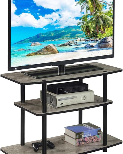 Convenience Concepts Designs2Go 3 Tier TV Stand, 31.5", Faux Birch/Black - LeafyLoom
