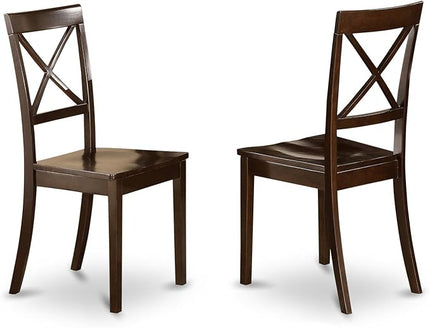East West Furniture CAB5S-CAP-W Capri 5 Piece Set Includes a Rectangle Dinner Table and 4 Kitchen Dining Chairs, 36x60 Inch - LeafyLoom