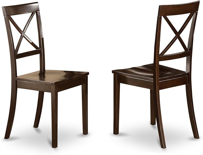 East West Furniture CAB5S-CAP-W Capri 5 Piece Set Includes a Rectangle Dinner Table and 4 Kitchen Dining Chairs, 36x60 Inch - LeafyLoom