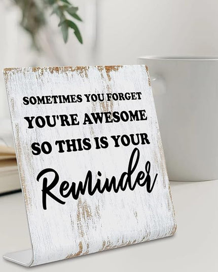 Inspirational Quotes Decor Gifts for Women, Motivational Desk Decor for Office, Decoration On Shelf Table Desk for Living Room Home Office Gift for Friends Coworker Nurse Worker Coworker dksg8 - LeafyLoom