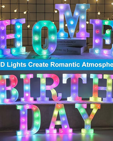 Decorative Led Light Up Number, Light Up Number Sign for Night Light Wedding Birthday Party Christmas Home Bar Decoration Number-(Number 6) - LeafyLoom
