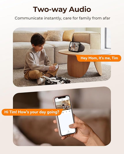 FOSCAM Home Security Camera R4S 4MP(2K) WiFi Camera, 2.4/5GHz Wireless IP Indoor Camera with AI Human Detection & Sound Detection, 33ft Night Vision, 2-Way Audio,Compatible with Alexa, White Foscam
