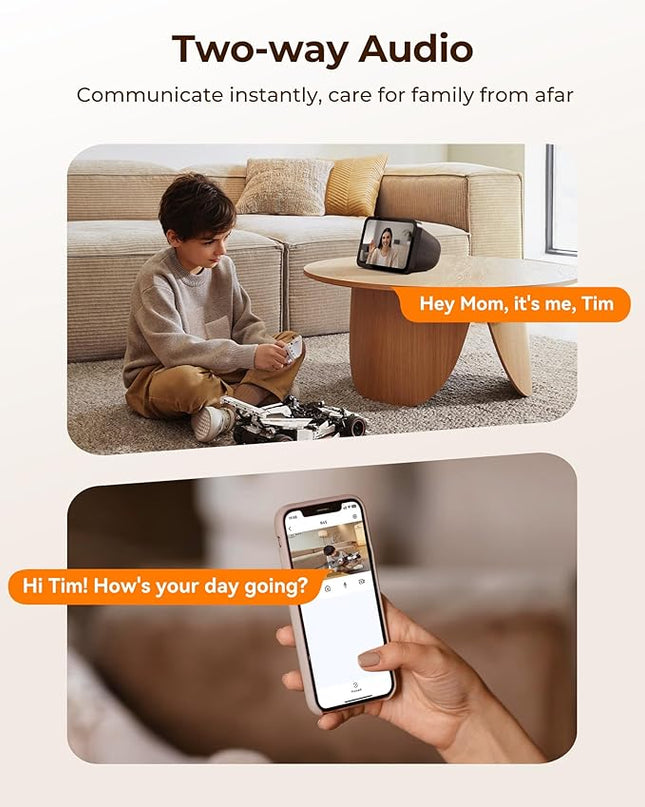 FOSCAM Home Security Camera R4S 4MP(2K) WiFi Camera, 2.4/5GHz Wireless IP Indoor Camera with AI Human Detection & Sound Detection, 33ft Night Vision, 2-Way Audio,Compatible with Alexa, White Foscam